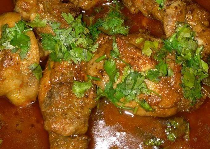 Steps to Prepare Mario Batali Kashmiri red chilli chicken curry recipe