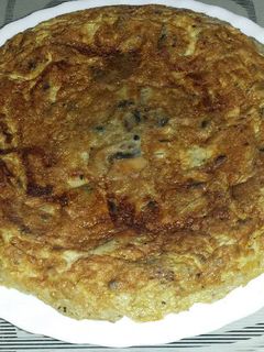Una foto de Tortilla de champiñones