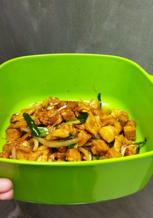 Foto resep Tumis ayam tempe kecap