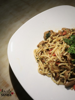 Foto resep Spaghetti Aglio Olio Tuna Pedas