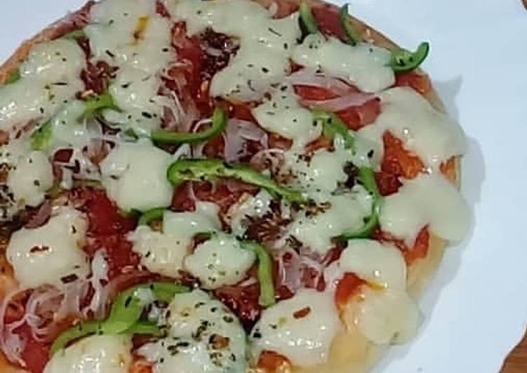 Recipe of Quick Pure veg pizza