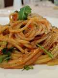 Spaghetti Risottati con Pomodorini Freschi e Rucola