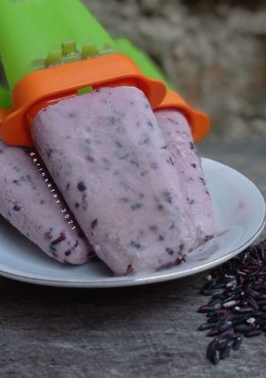 Foto resep Es krim/es potong ketan hitam