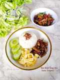 802. Nasi Uduk Tempe teri (Menu Sarapan Nusantara)
