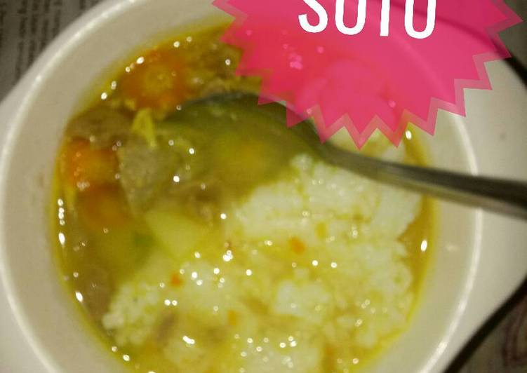 Resep Mpasi Nasi Tim Soto Anti Gagal