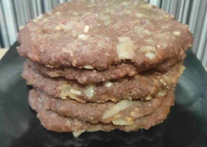 Wajib coba! Resep praktis memasak Patty burger home made  istimewa