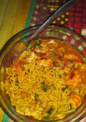 Foto resep Mie kuah udang spesial pedass😋🤤
