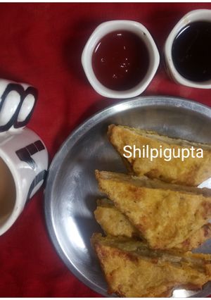 ब्रेड पकौड़ा (bread pakoda recipe in Hindi) रेसिपी मुख्य फोटो