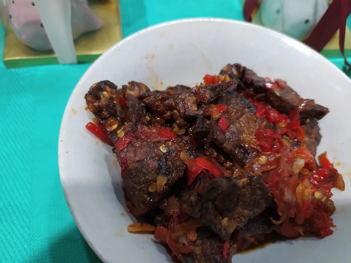 Langkah Mudah untuk Menyiapkan Resep Balado paru sapi yang Lezat Sekali