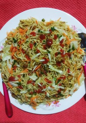 চিকেন হাক্কা নুডলস রেসিপির প্রধান ছবি