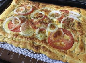 Una foto de Pizzeta de hojaldre