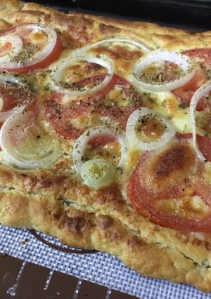 Una foto de Pizzeta de hojaldre