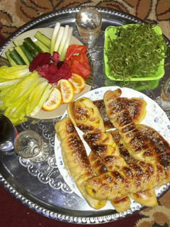 صورة لوصفة فطائر بحشوة الفطر والخضار والجبنه