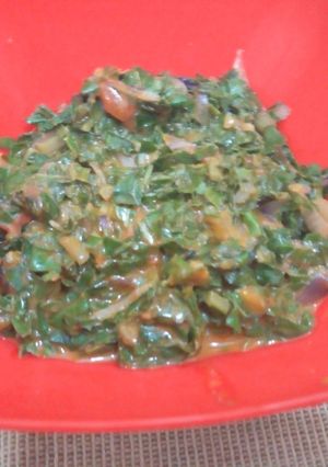 A picture of Creamed Spinach#VeganContest.