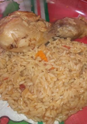 Foto principal de Arroz en salsa súper liviana con pollo🤗