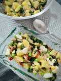 Ensalada de patata con ventresca y alga wakame