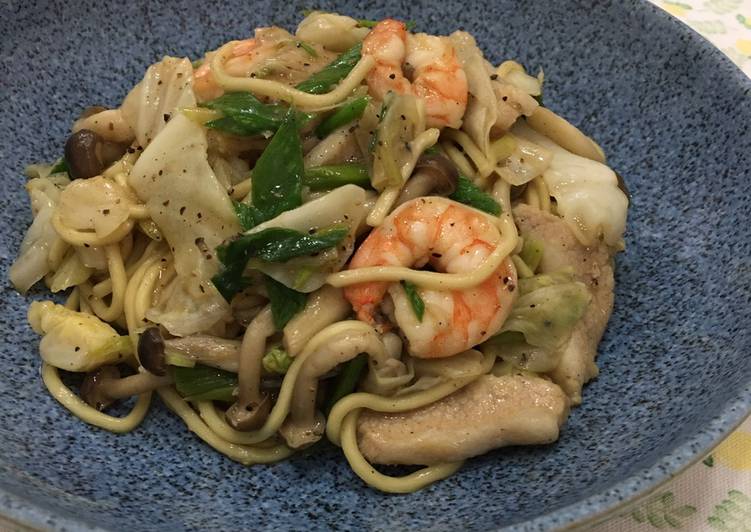 黑胡椒醬炒麵