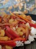 Shrimp with Sweet and Sour Sauce and Basmati Rice!