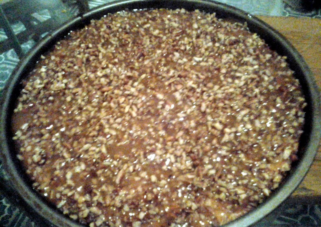 carmel pecan cheesecake :)