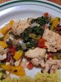 Pechuga de pollo con acelgas