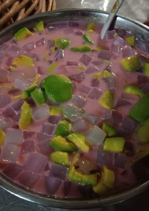 Foto resep Es teler simpel