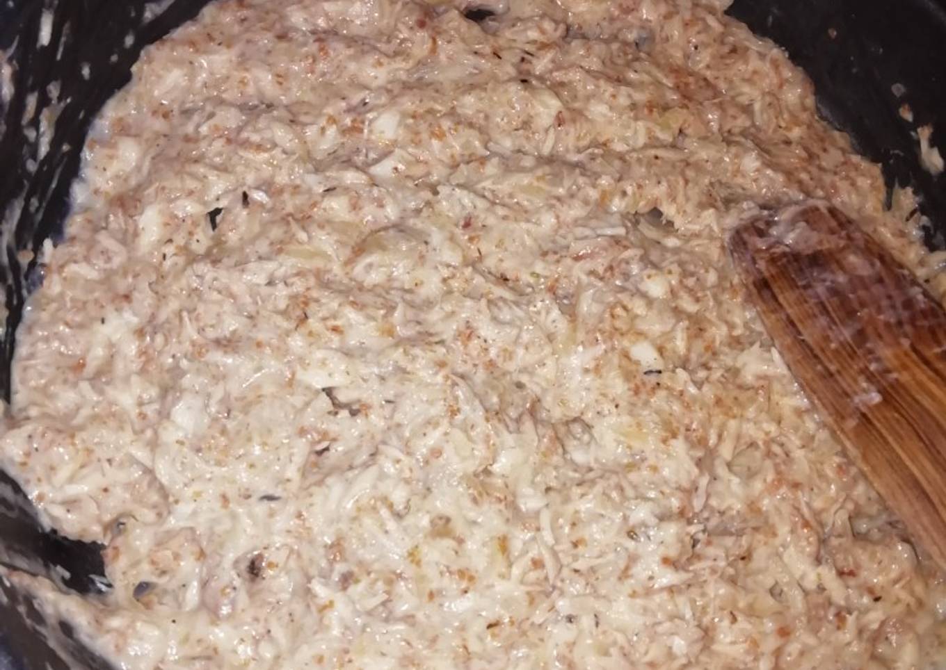 Masa de croquetas de pescado baja en calorías