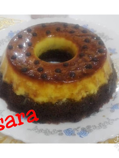 عکسی از دستور فلن کیک کیک کاراملی