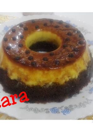 عکسی از دستور فلن کیک کیک کاراملی