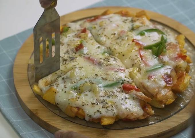 Pizza roti tawar(teflon)