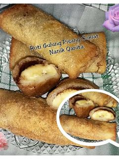 Foto resep Roti Gulung Pisang Coklat