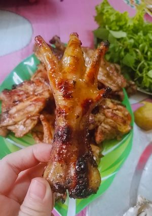 Hình của món Chân gà nướng xả ớt.