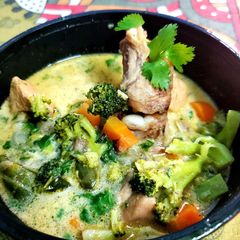 A picture of Healthy chicken stew.