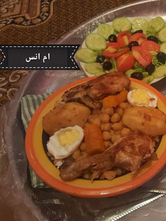 صورة لوصفة شخشوخة الظفر بالدجاج