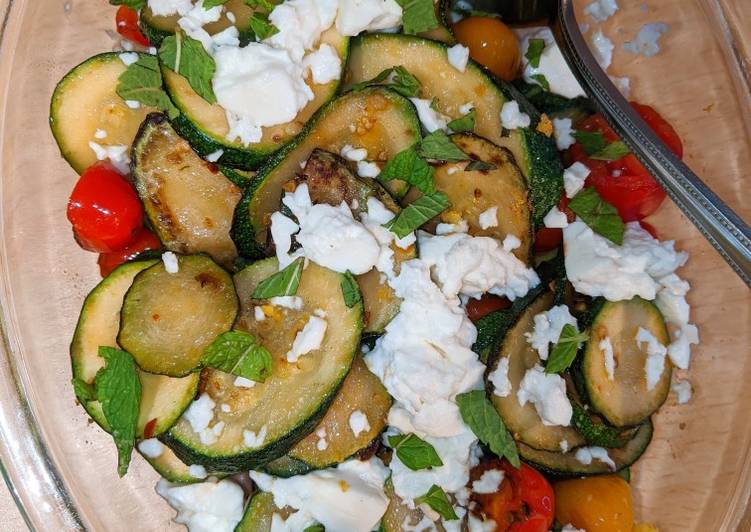 Steps to Prepare Award-winning Feta, Mint &amp; Chilli Courgettes