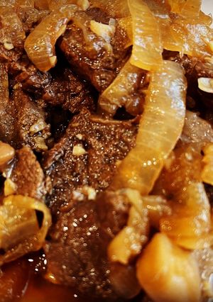 A picture of Instant Pot Filipino Bistek.