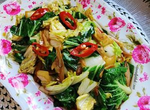 Gambar Sawi & Kobis Tumis Kicap