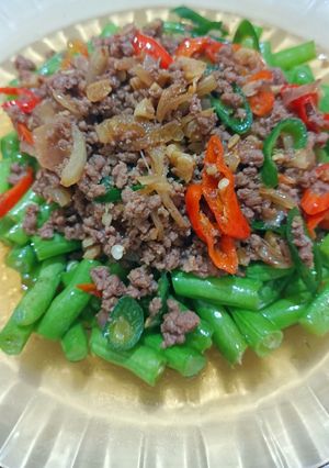 Foto resep Tumis buncis daging sapi cincang