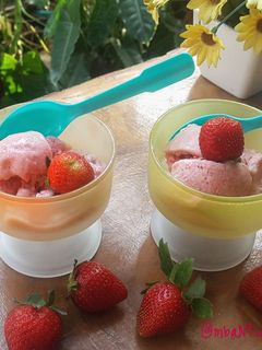Foto resep Sorbet Pisang Strawberry