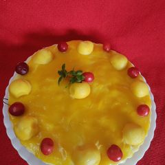 Mango cheesecake A picture of Mango cheesecake.