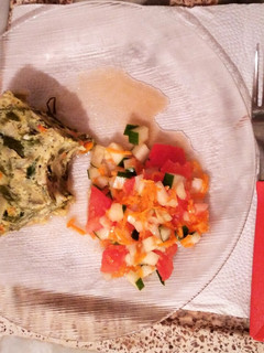 Una foto de Soufflé de zapallitos y acelga