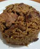 Arroz con cerdo en caldero