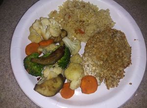 Una foto de Tilapia empanizada con avena en freidora de aire
