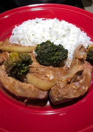 A picture of Beef 🥩 and Broccoli 🥦.