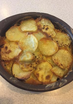 Una foto de Pastel de papas a la española