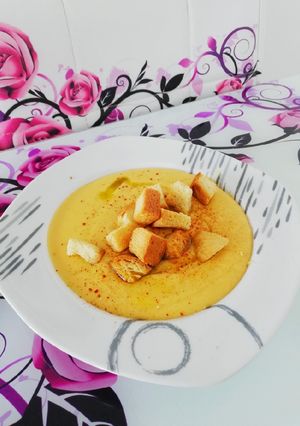O poză a rețetei Supă cremă de linte la multicooker.