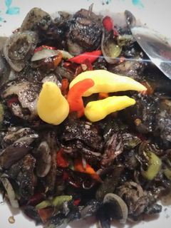 Foto resep Tumis cumi hitam pedas