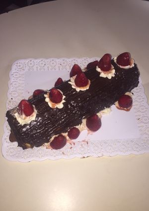 Una foto de Arrollado de dulce de leche