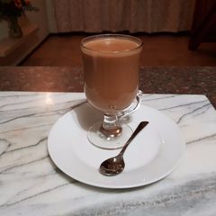 A picture of Bornmann's Vegan Luxury Hot Chocolate.