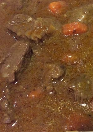 Una foto de Carne guisada con zanahorias