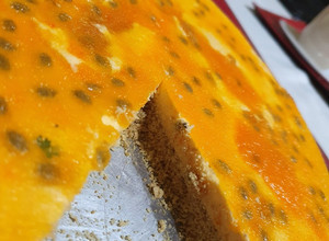 Una foto de Cheesecake de Maracuyá de la Pame. Primero e inventado